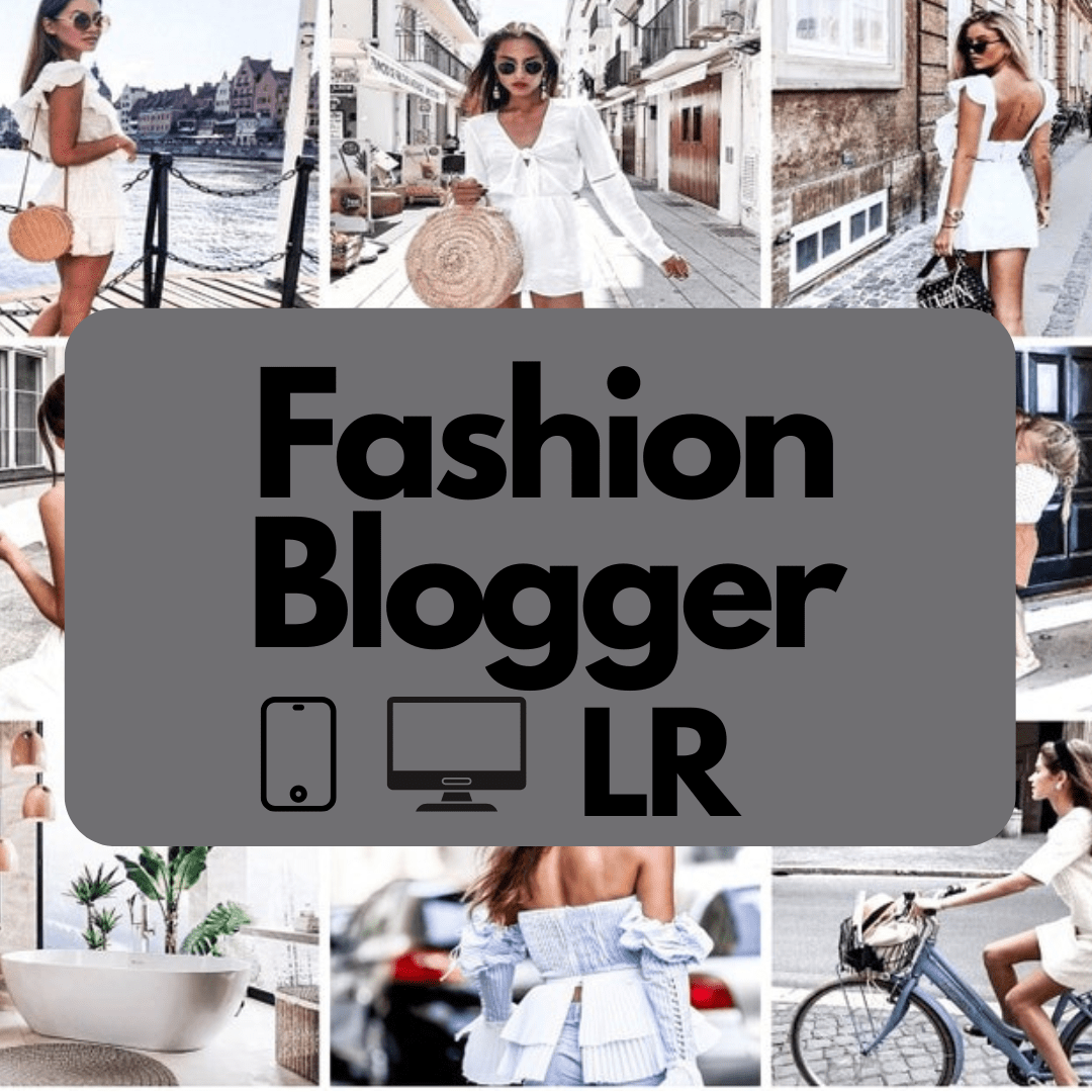 Profesjonalne Presety Adobe Lightroom Fashion Blogger Instagram