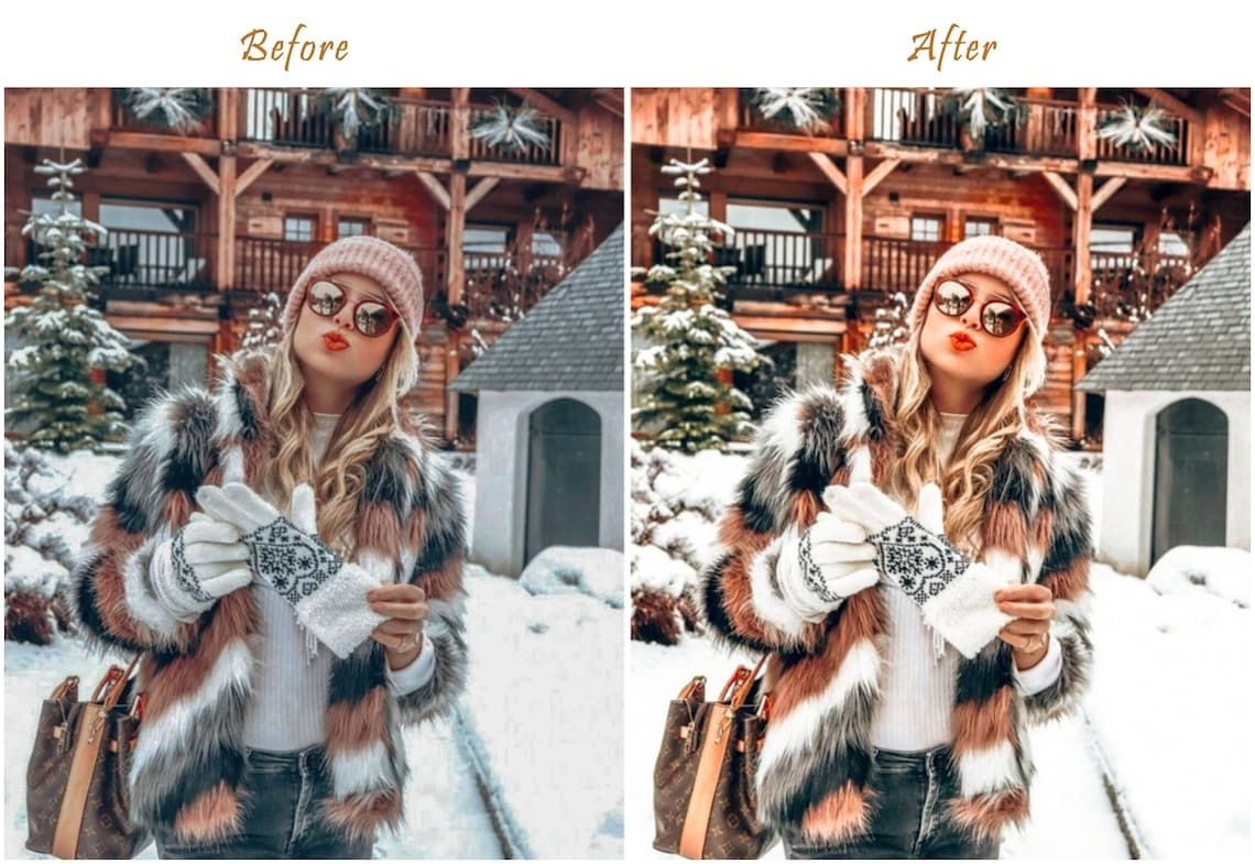 Profesjonalne Świąteczne Presety Adobe Lightroom Golden Christmas - obrazek 2